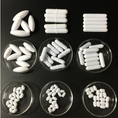 霍桐儀器實驗室微小型磁子攪拌反應(yīng)釜的幾種耐高溫強(qiáng)磁四氟攪拌子照片